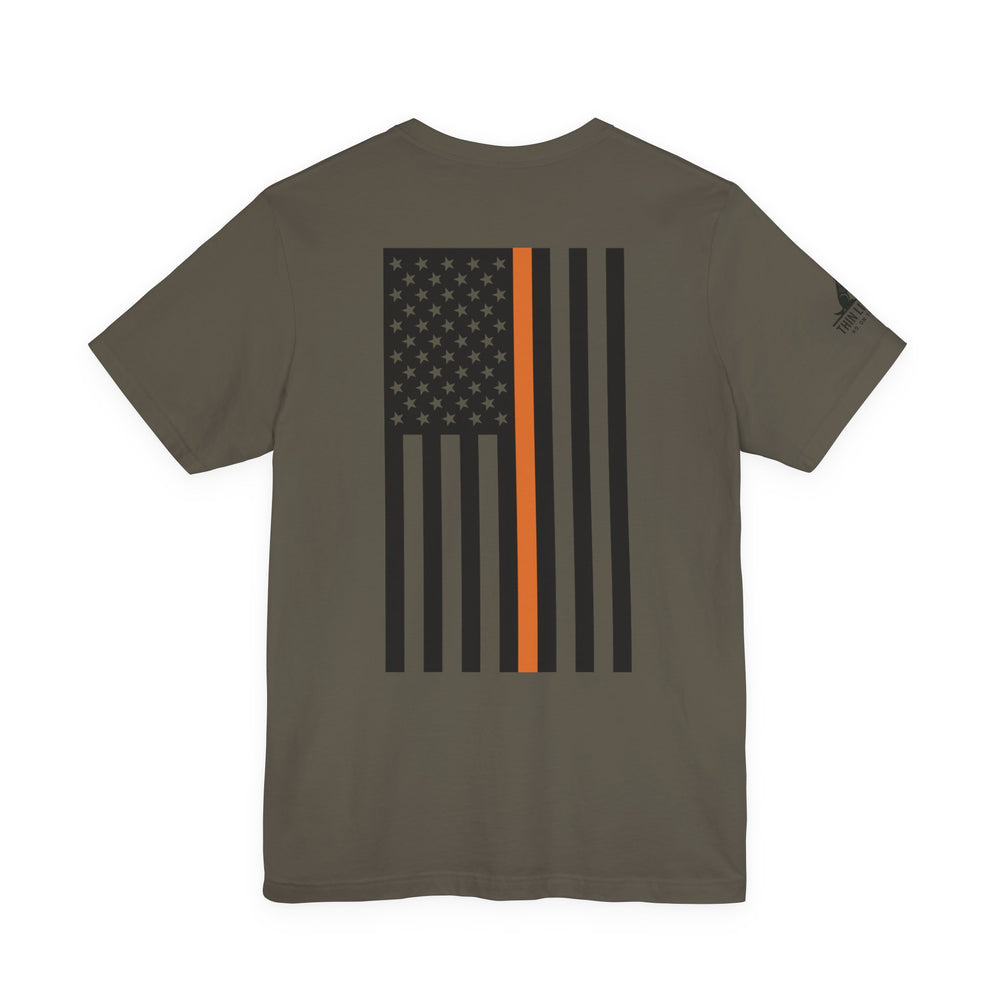 DPW Thin Orange Line Tee – Built for the Backbone
