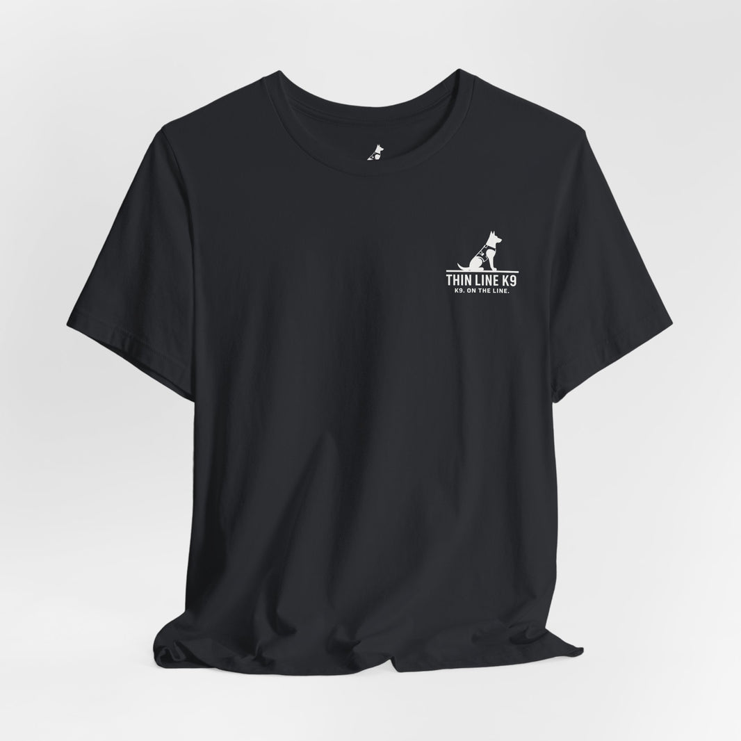 image Wired to Work – Electrician Flag Tee