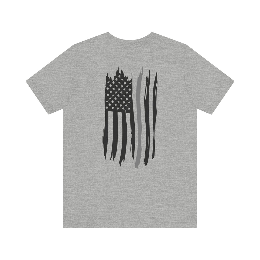 Thin Grey Line Flag Tee – Corrections Don’t Cry, They Contain