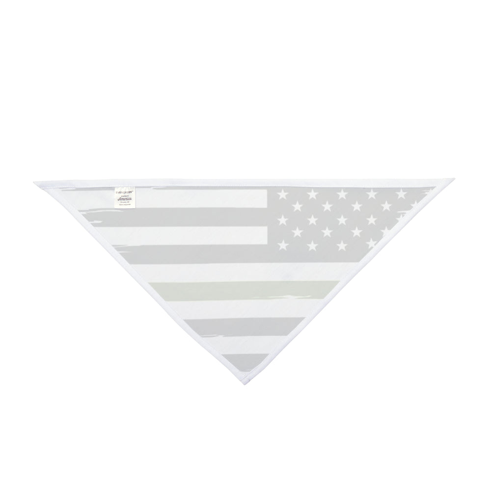 Thin Green Line Flag Dog Bandana