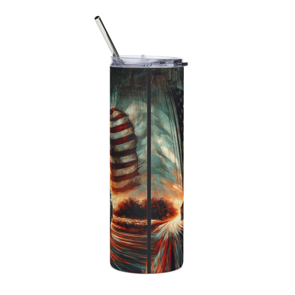Trucking Through America Tumbler – 20oz Patriotic Hauler Edition