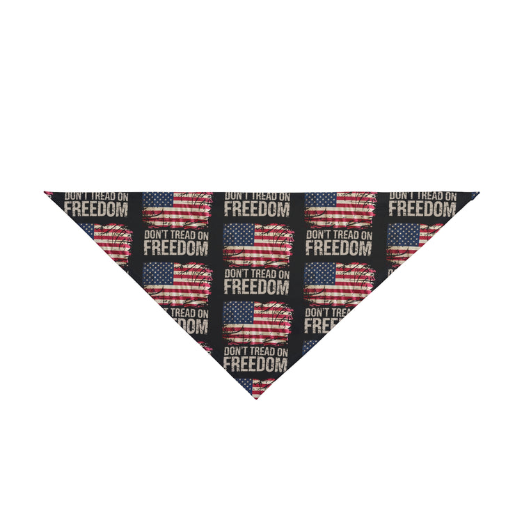 Dog Bandana - American Flag - Don't Tread On Freedom