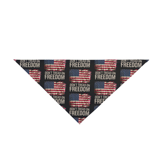 Dog Bandana - American Flag - Don't Tread On Freedom