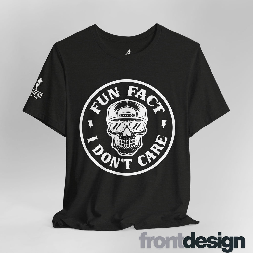 Fun Fact: I Don’t Care – Skull Tee
