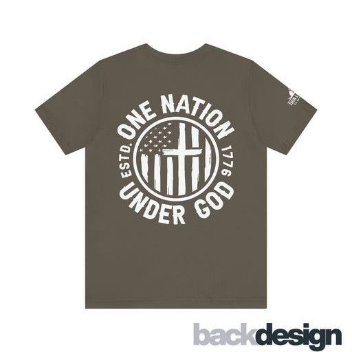 One Nation Under God Tshirt | American Flag and Cross