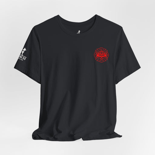 Firefighter Cross American Flag Tee