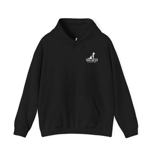 Thin Yellow Line hoodie with “Tell Me Your Worst and I’ll Send the Best”
