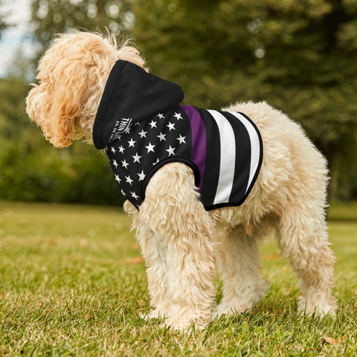 Thin Purple Line Flag Dog Hoodie
