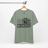 Lineman Flag Tee – High Voltage Hero Edition