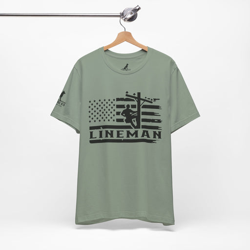Lineman Flag Tee – High Voltage Hero Edition