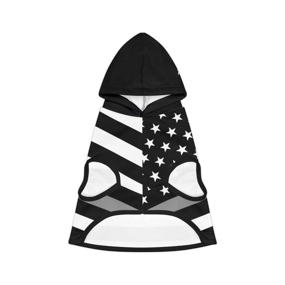 Thin Silver Line Dog Hoodie