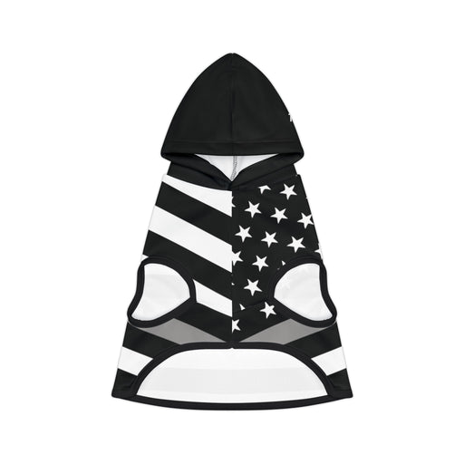 Thin Silver Line Dog Hoodie