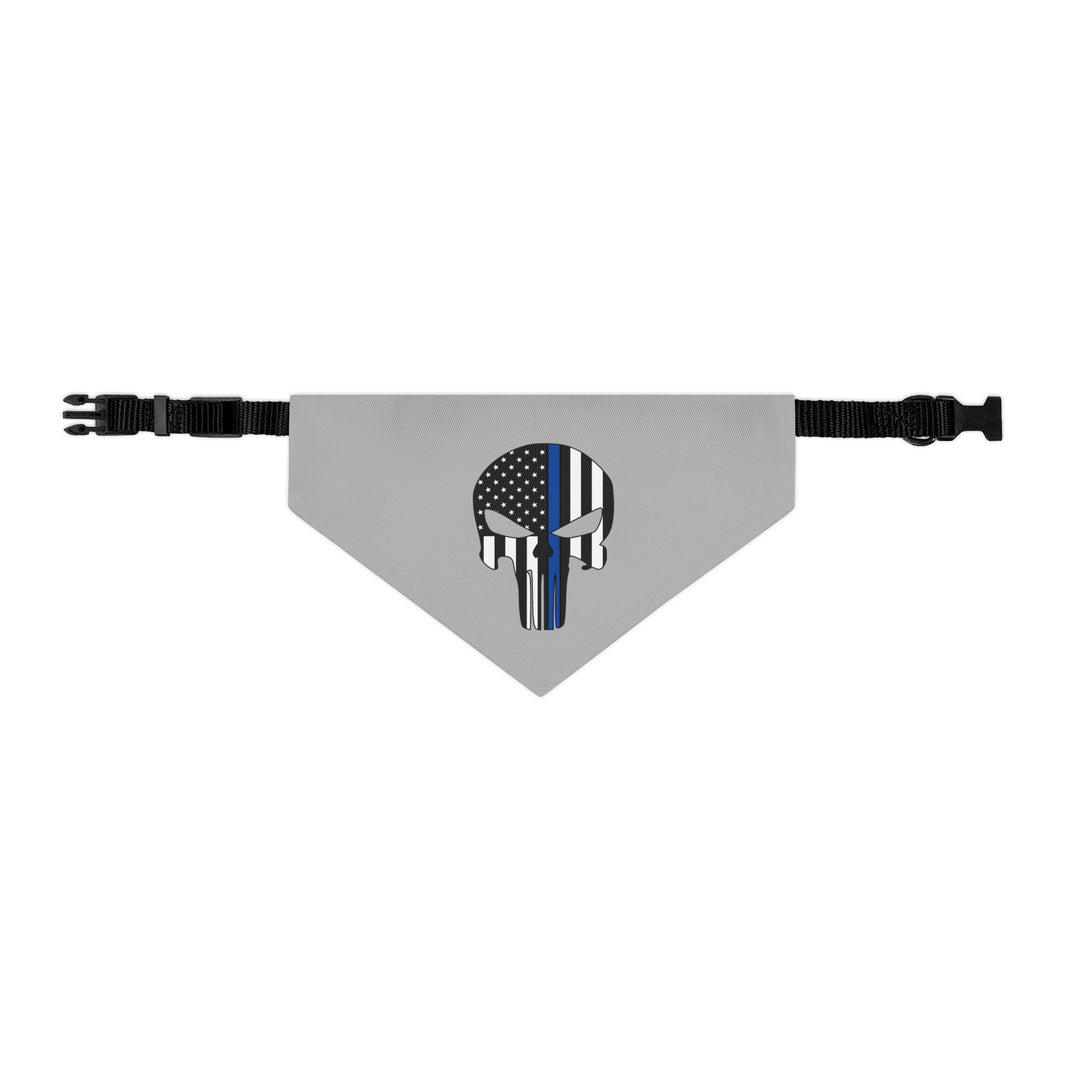 image Punisher Thin Blue Line Flag Dog Bandana
