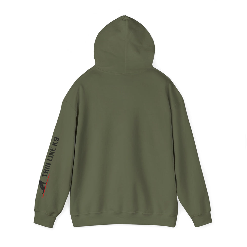 Firefighter Skull Thin Red Line Flag Hoodie Sweatshirt