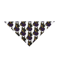 Dog Bandana with German Shepherd Wearing Sunglasses and Purple Tactical Vest