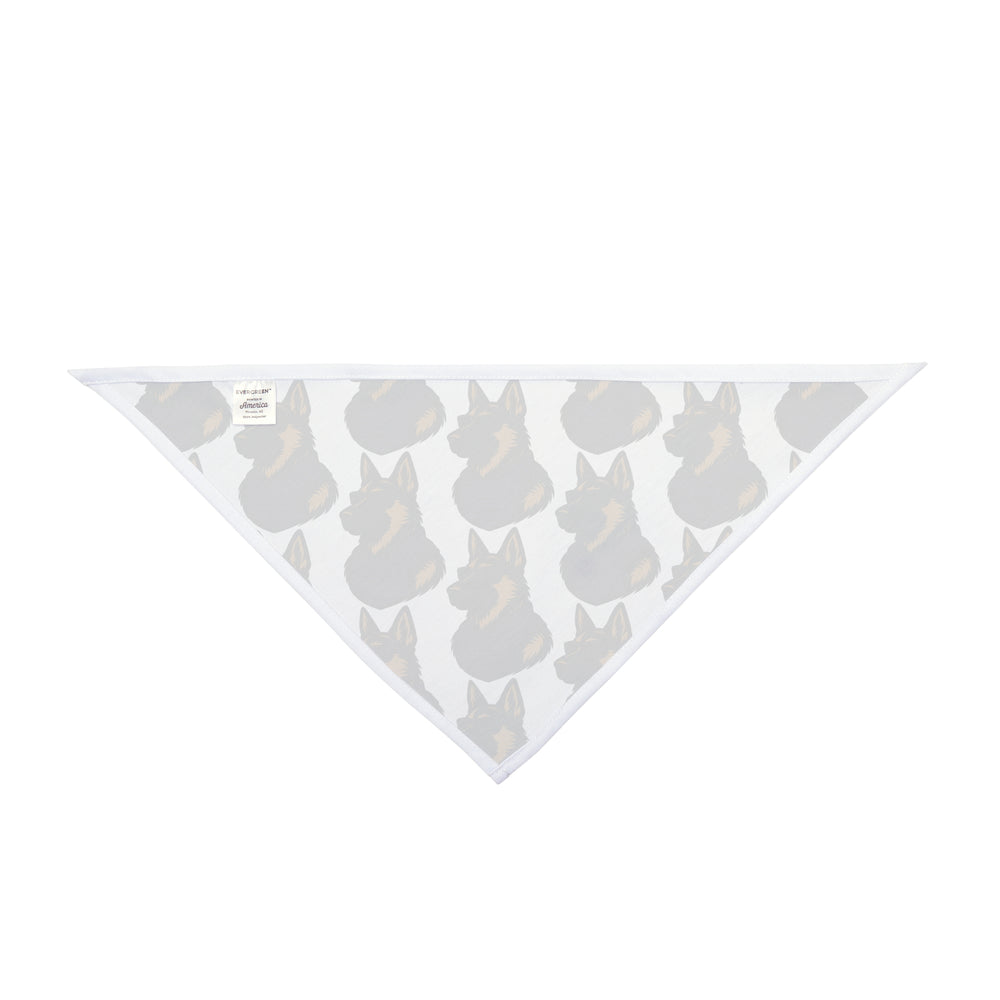 Dog Bandana with German Shepherd Wearing Sunglasses and Purple Tactical Vest