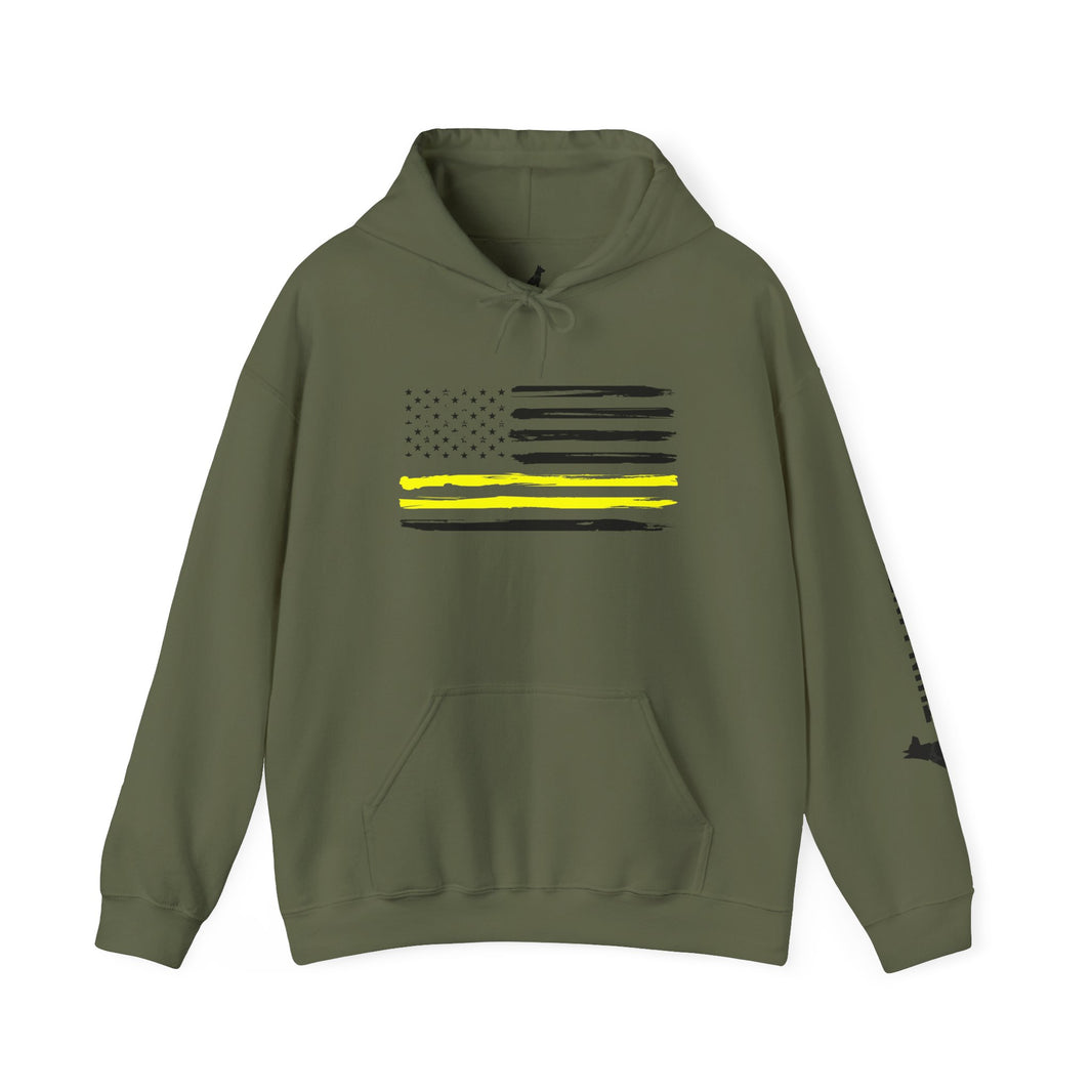image Thin Yellow Line Hoodie – Dispatch Duty, Always On