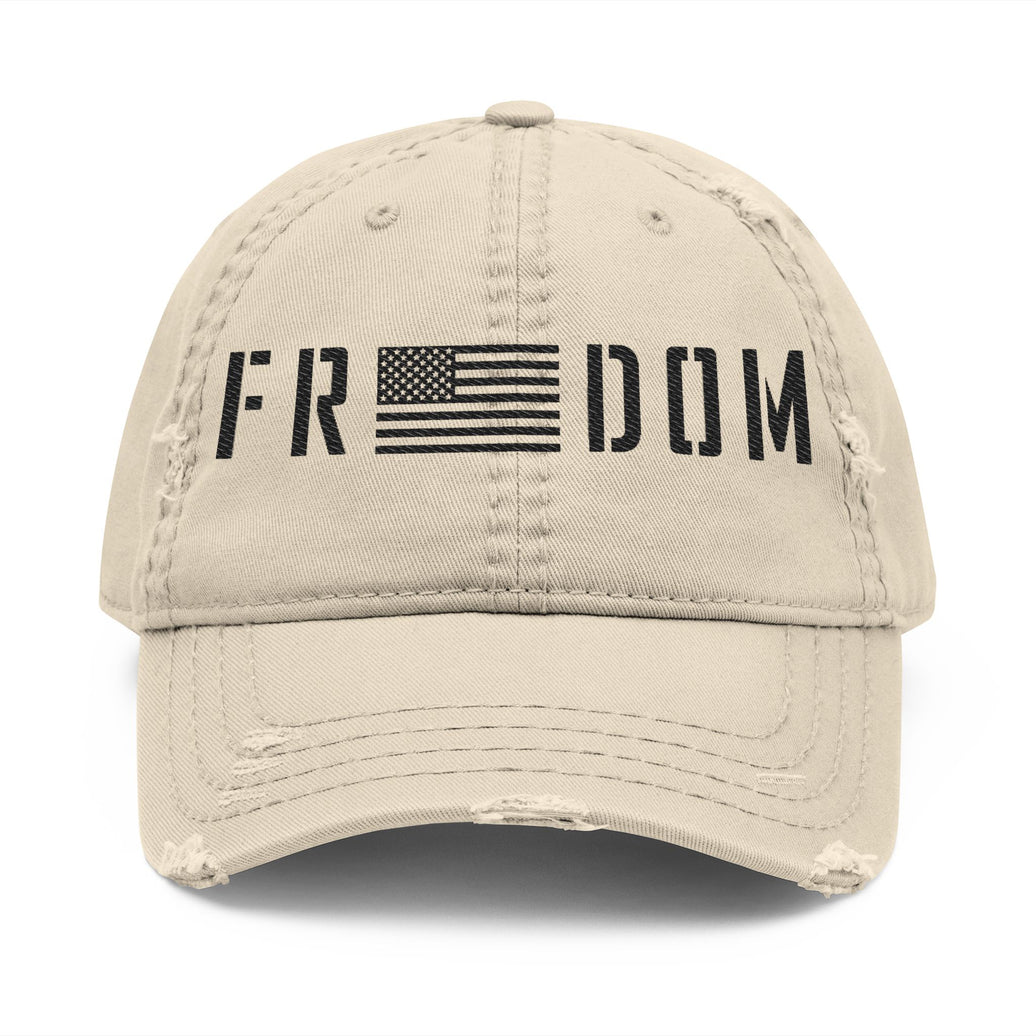 Distressed Freedom Hat, Vintage Cap