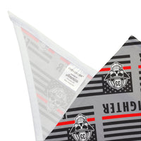 Thin Red Line Flag Dog Bandana | I Heart Fire Fighters | Pet Accessories | Support Fire K9 | Fire Fighter Gift