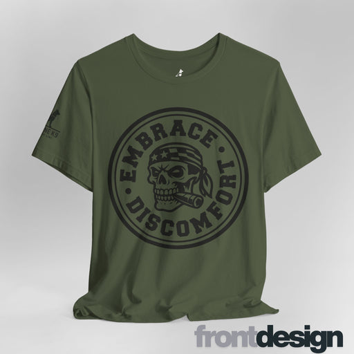 Embrace Discomfort – Skull Patriot Tee