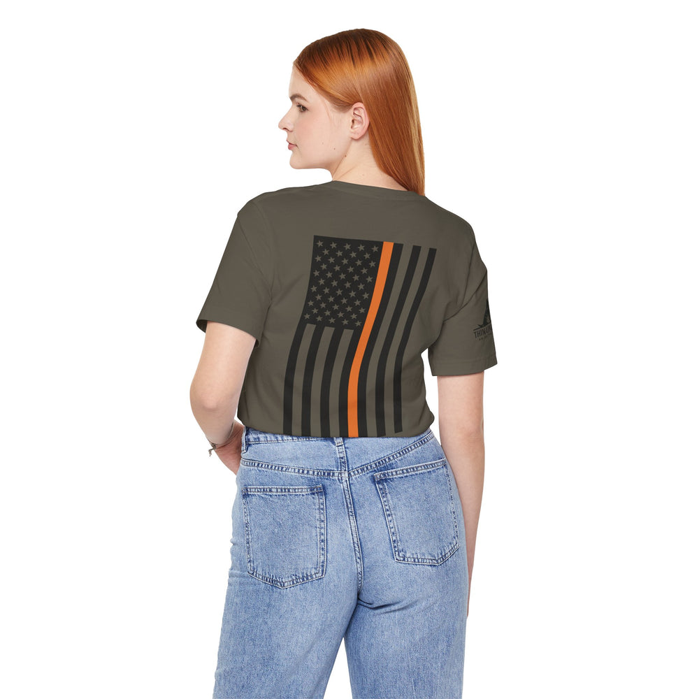 DPW Thin Orange Line Tee – Built for the Backbone