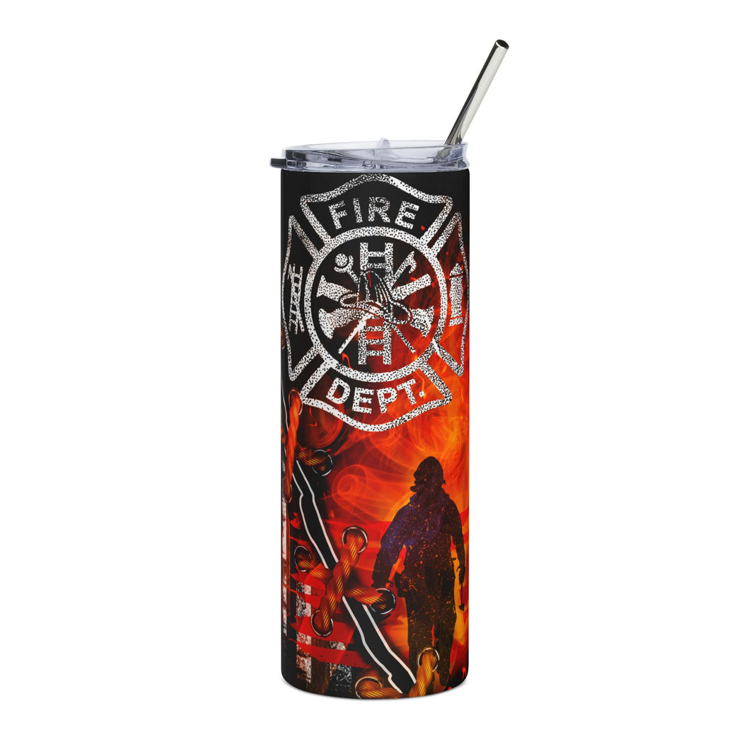 image Firefighter Axe Flag Tumbler – Built for the Brave