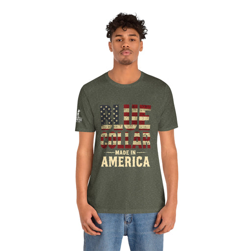 Blue Collar & Built in the USA Tee
