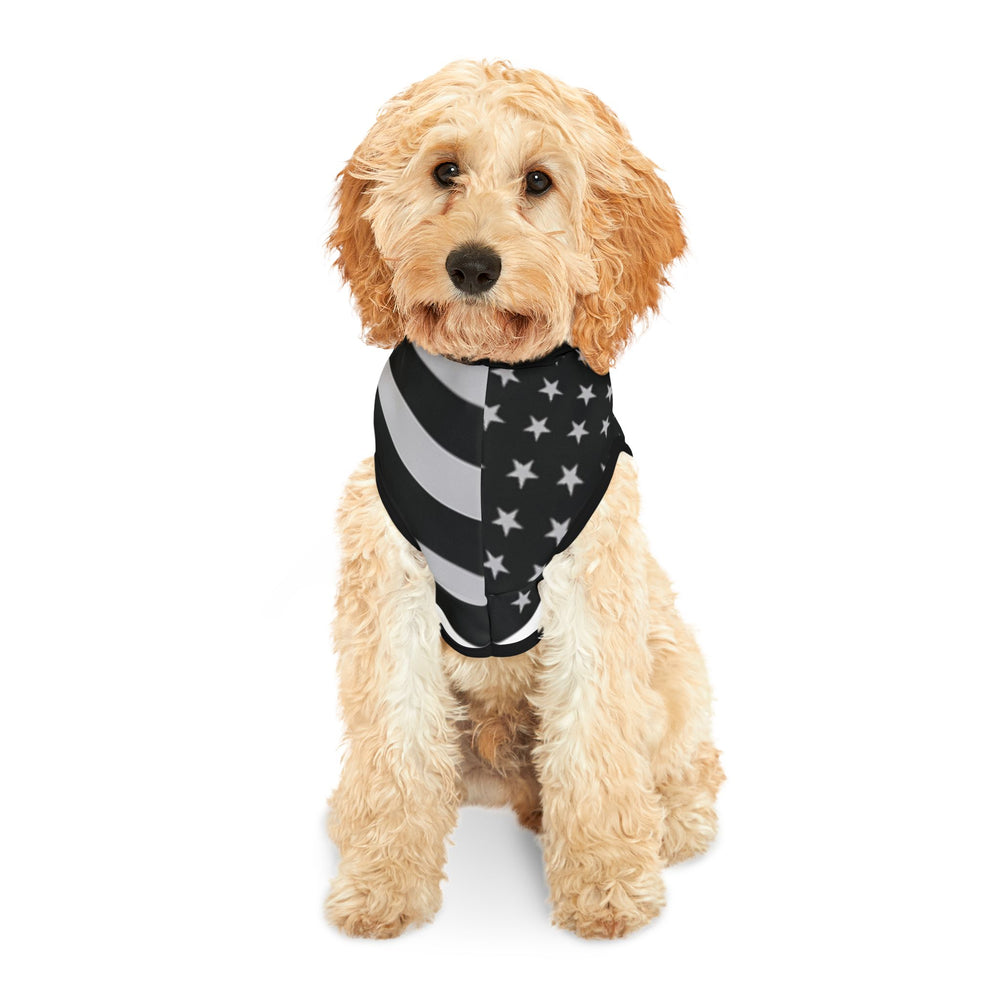 Thin White Line Flag Dog Hoodie