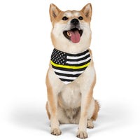 Thin Yellow Line Dog Bandana