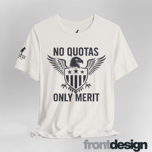 No Quotas, Only Merit – Eagle & Shield Patriot Tee
