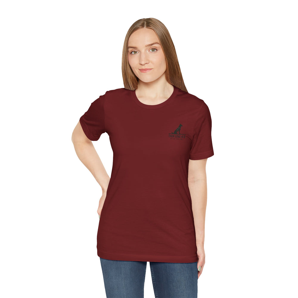 Thin Grey Line Flag Tee – Corrections Don’t Cry, They Contain