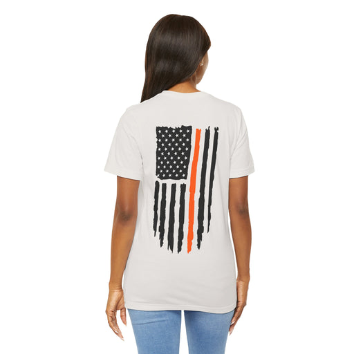 Thin Orange Line flag t-shirt
