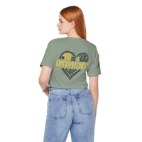 911 Dispatcher Heart T-Shirt – Thin Yellow Line Word Art