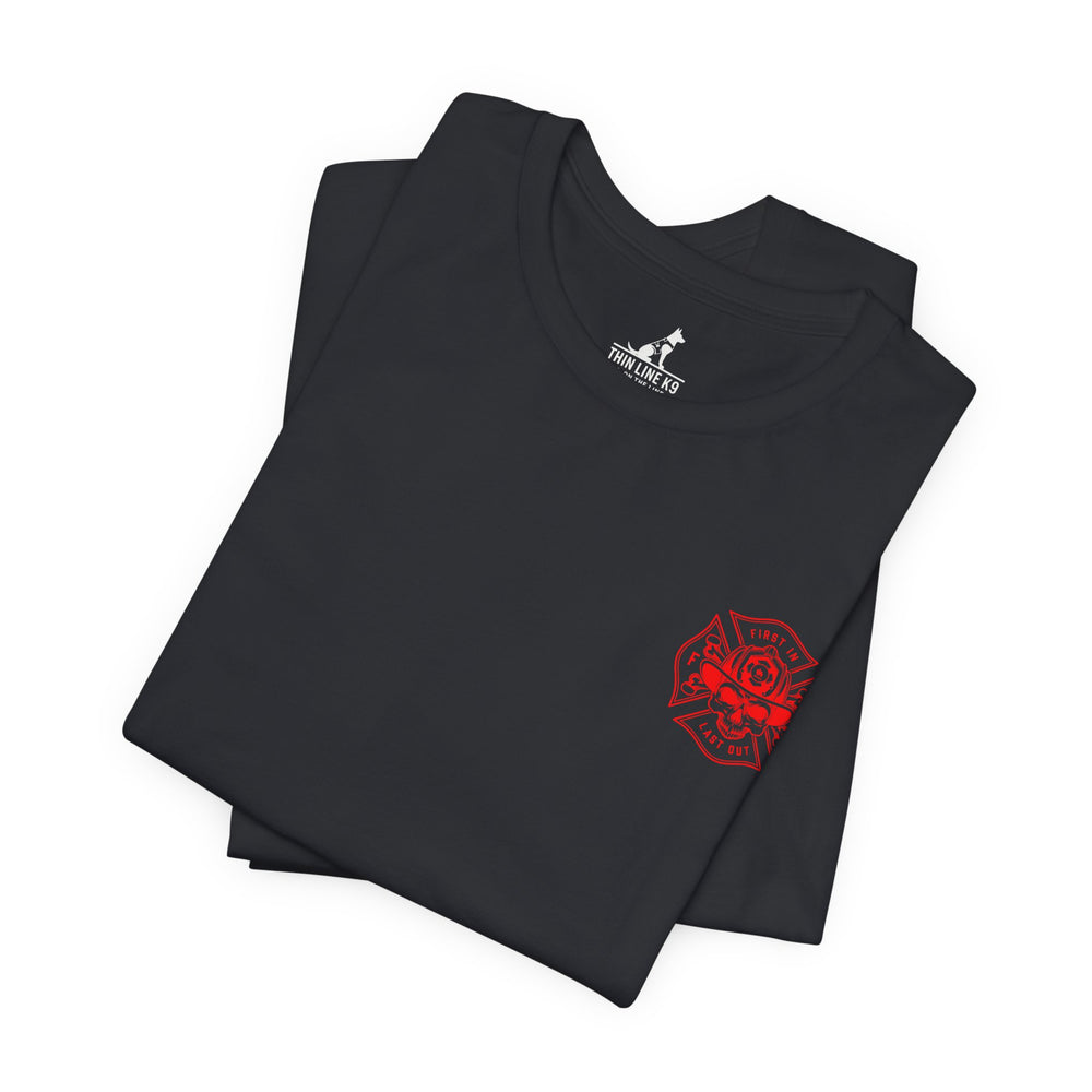 Firefighter Cross American Flag Tee