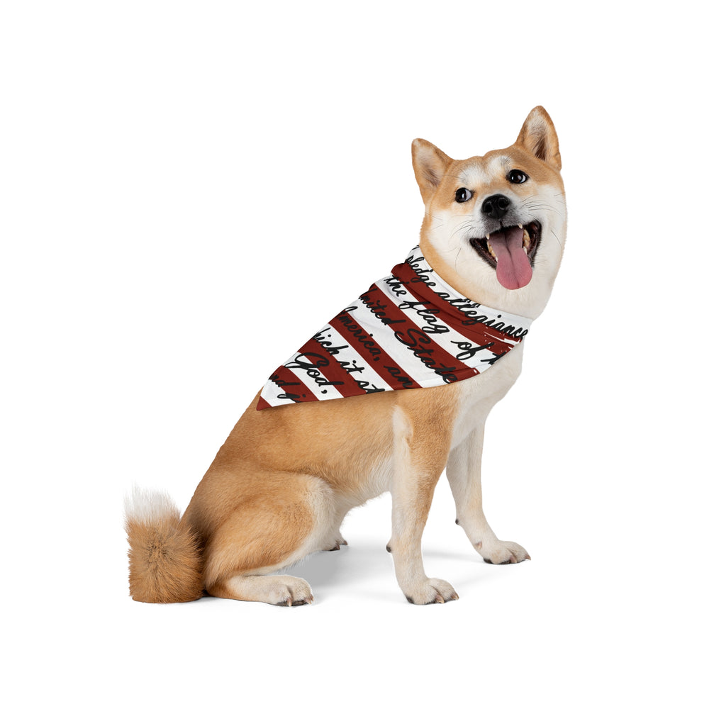 Pledge of Allegiance Dog Bandana
