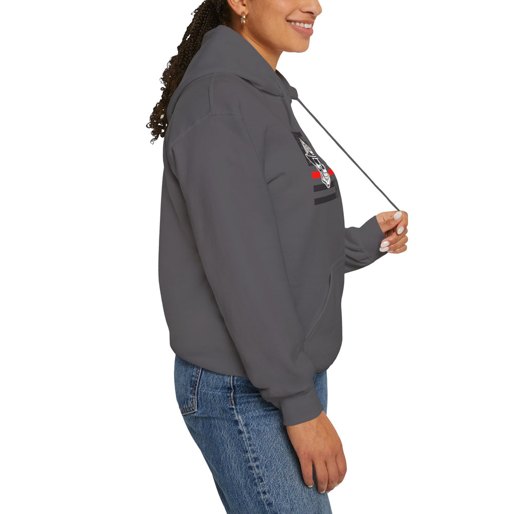 Firefighter Skull Thin Red Line Flag Hoodie Sweatshirt