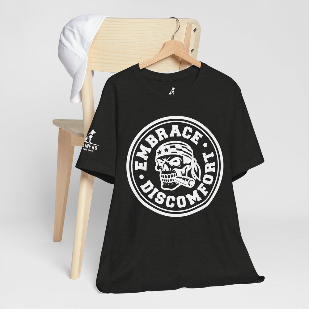 Embrace Discomfort – Skull Patriot Tee