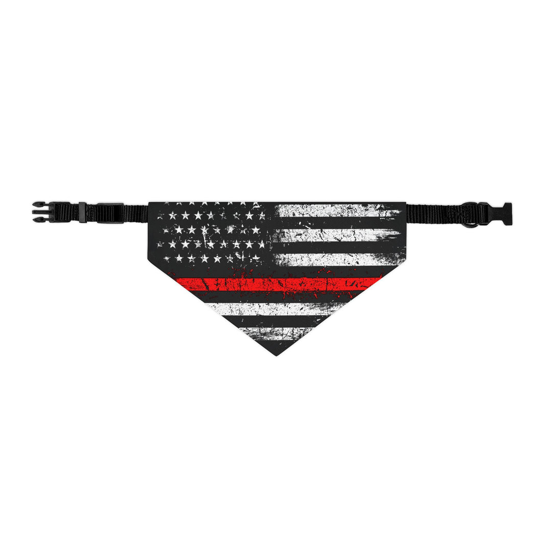 image Thin Red Line Flag Dog Bandana