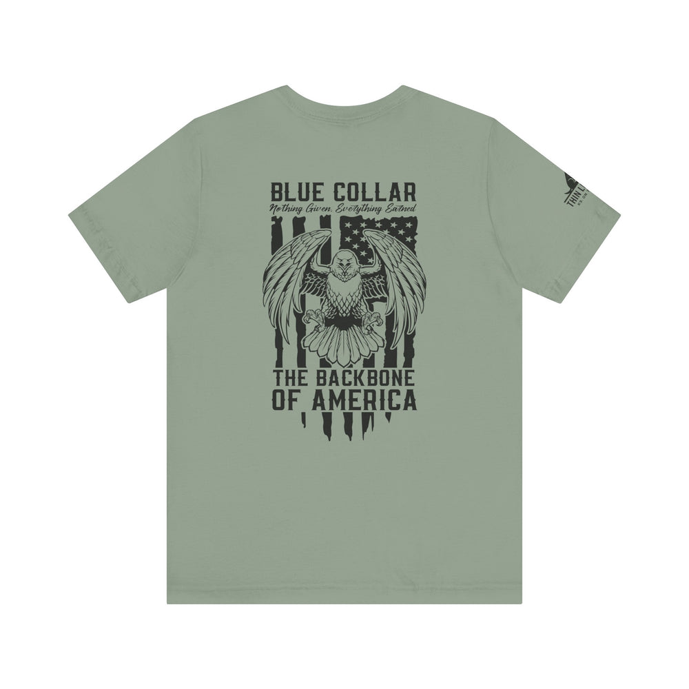 Blue Collar Eagle Flag Tee – Backbone of America Edition