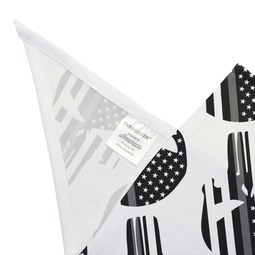Thin Silver Line Flag Punisher Dog Bandana