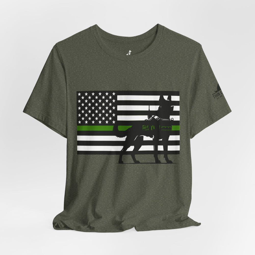 Thin Green Line Patriot Tee – Military & Federal Support