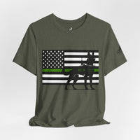 Thin Green Line Patriot Tee – Military & Federal Support