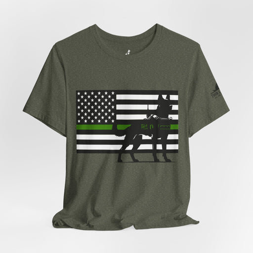 Thin Green Line Patriot Tee – Military & Federal Support