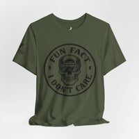 Fun Fact: I Don’t Care – Skull Tee