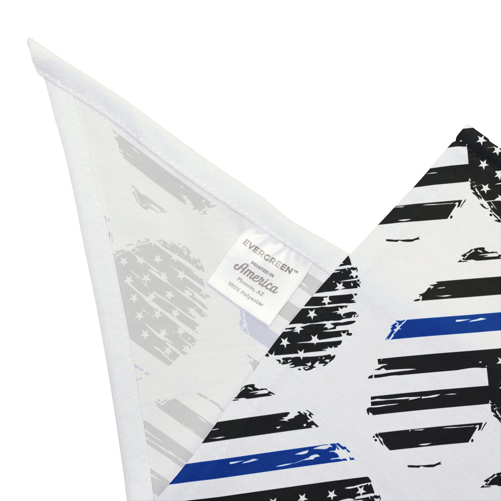 Thin Blue Line Flag Heart Dog Bandana