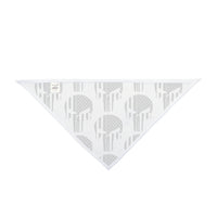 Thin Silver Line Flag Punisher Dog Bandana