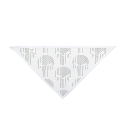 Thin Silver Line Flag Punisher Dog Bandana