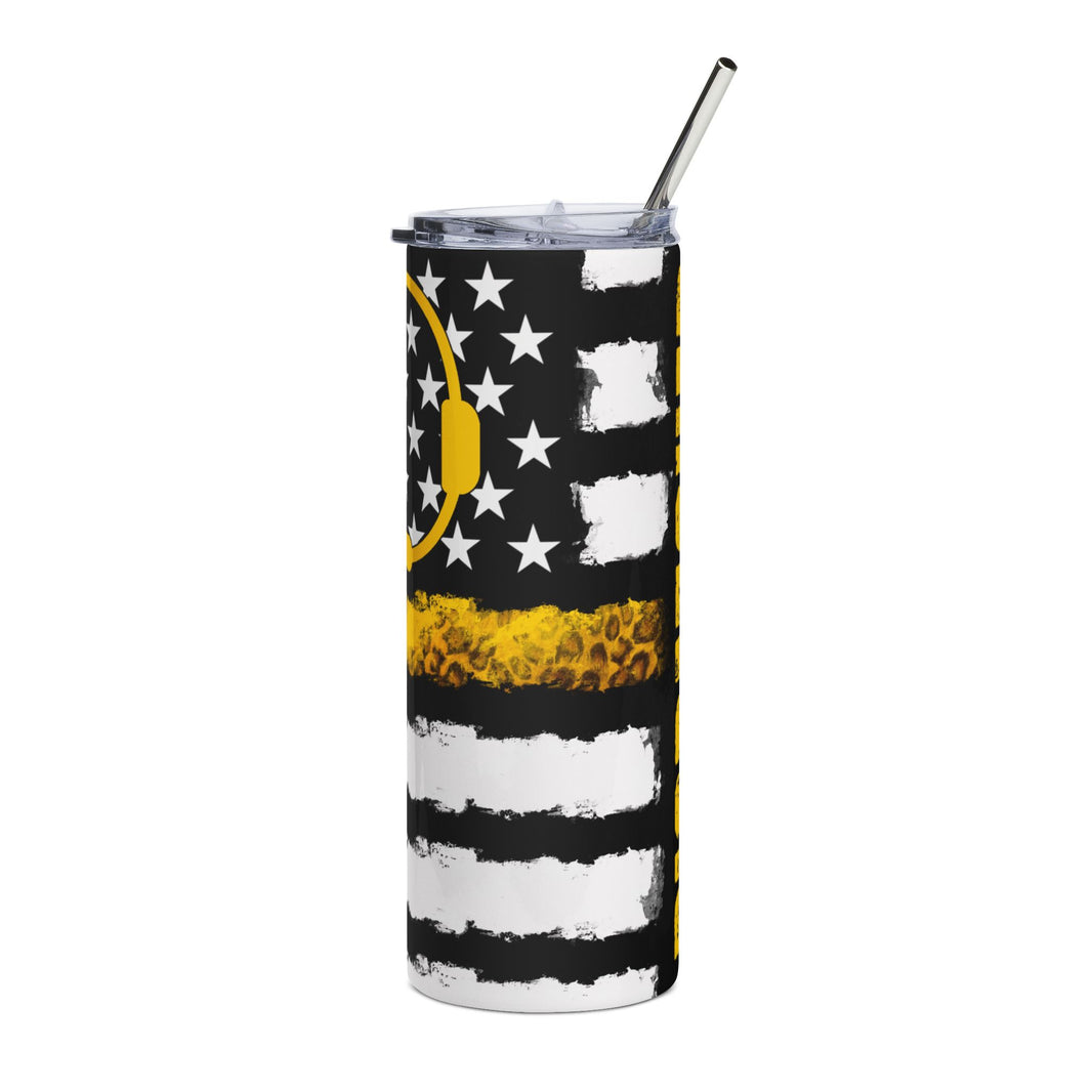 image Thin Yellow Line Dispatcher Tumbler – 20oz of No-Nonsense Fuel