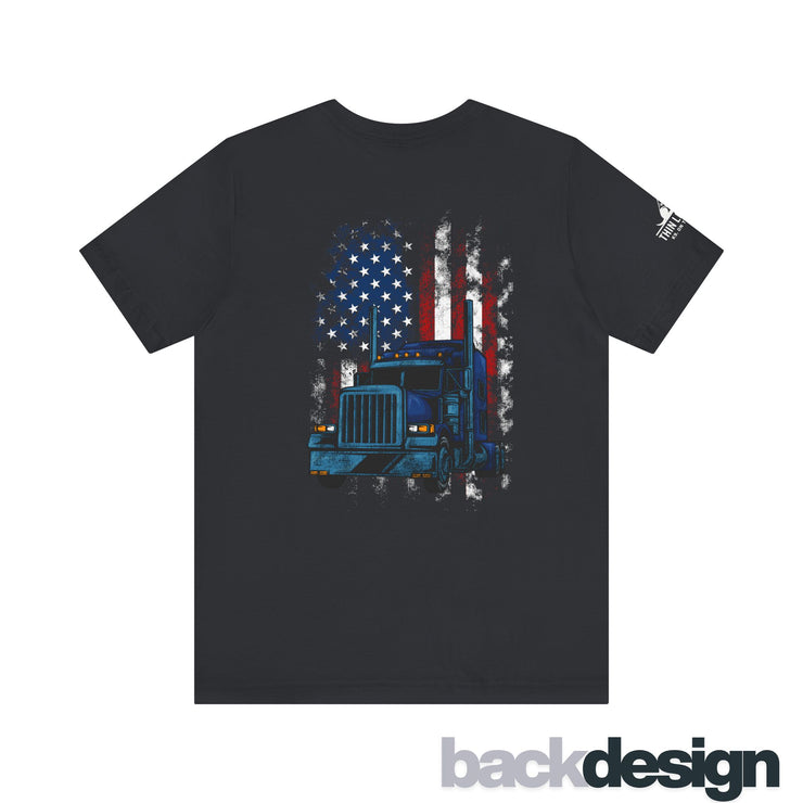 Keep on Haulin' Since 1776 – Distressed Flag Truck Tee