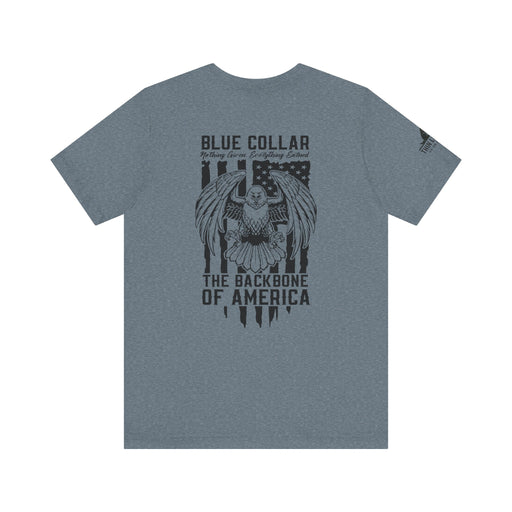 Blue Collar Eagle Flag Tee – Backbone of America Edition